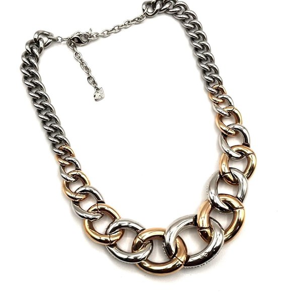 Swarovski Silver and Rose Gold Chain Necklace - Picture 11 of 14